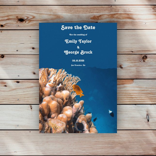 Reserve A Data Casamento Costeiro de Recifes de Peixes Submarinos (Criador carregado)