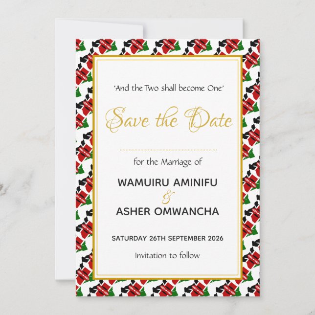 RESERVE A DATA CASAMENTO COSTUME CRISTÃO CELEBRAÇÃO QUÊNIA (Frente)