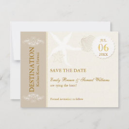 Reserve A Data Casamento da Elegância de Praia Salva a Data