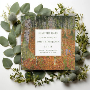 Reserve A Data Casamento da Natureza da Floresta Bela-Arte Gustav