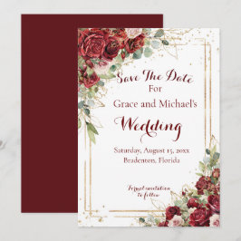 Reserve A Data Casamento da Rosa vermelha da Noiva Azul