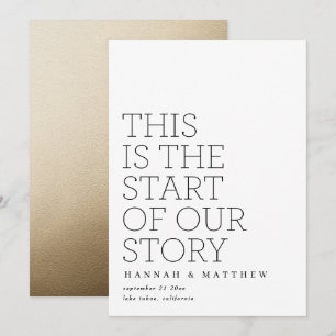 Reserve A Data casamento da tipografia do ouro modernizado