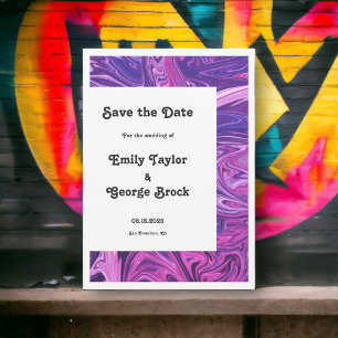 Reserve A Data Casamento de Abstrato de Arte Elegante da Galáxia