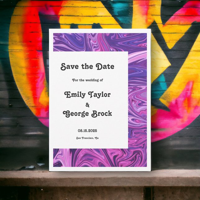 Reserve A Data Casamento de Abstrato de Arte Elegante da Galáxia  (Criador carregado)