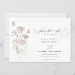 Reserve A Data Casamento de Aquarela Botânica de Samambaia Flor S