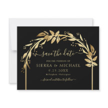 Casamento de Arca de Folhagem do Ouro Negro Elegan