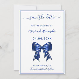 Reserve A Data Casamento de arco branco-azul real Salve a data