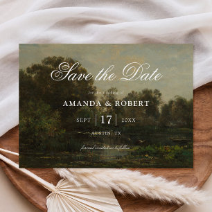 Reserve A Data Casamento de Arte Fina Romântica e Elegante