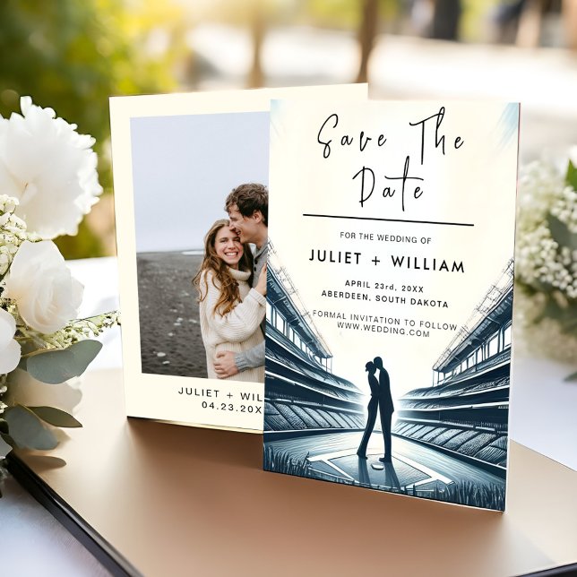 Reserve A Data Casamento de Baseball em Campo de Equipe (Criador carregado)