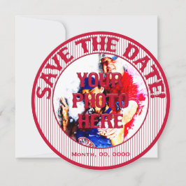 Reserve A Data Casamento de Baseball Save-The-Date-Modelo 01