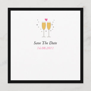 Reserve A Data Casamento de Besta de Champanhe Salva a Data