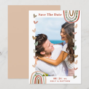 Reserve A Data Casamento de Boho Casual Moderno Envolvido