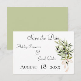 Reserve A Data Casamento de Buquês de Branch de Oliva