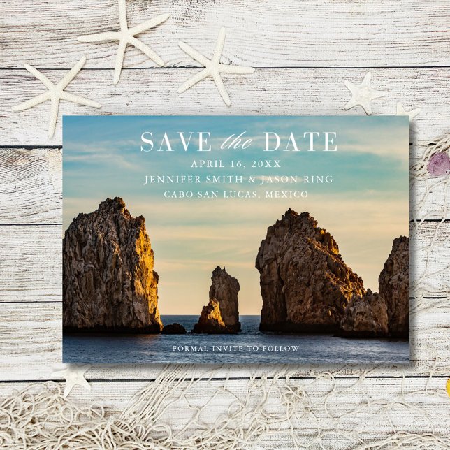 Reserve A Data Casamento De Cabo San Lucas México Salvar A Data (Cabo San Lucas Mexico Wedding Save The Date)