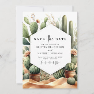 Reserve A Data Casamento de Cactus Oeste Selvagem do Sul