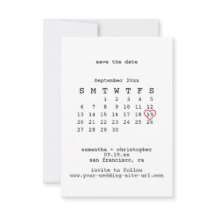 Casamento de Calender Minimalista Branco Avant-Gar