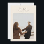 Reserve A Data Casamento de caligrafia com script de colagem de f<br><div class="desc">casamento da caligrafia moderna com 5 fotos Salve a data. Esta placa elegante inclui uma foto de 1 foto1 na frente e 4 no verso com texto e fundo personalizados.</div>