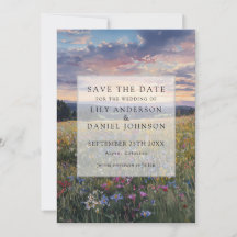 Casamento de Campo Floral de Aquarela com Flores S