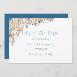 Reserve A Data Casamento de Campos Pó Azul Campo