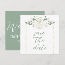 Casamento de Charm Green Wildflower Elegante