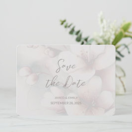 Reserve A Data Casamento de Cherry Blossom Adicionar Foto Salvar