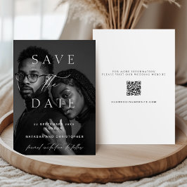 Reserve A Data Casamento de Código QR de Sobreposição de Foto Min