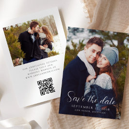 Reserve A Data Casamento de Código QR de Sobreposição de Script M