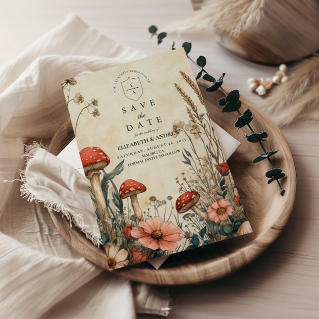 Reserve A Data Casamento de Cogumelos de Woodland Whimsical (Criador carregado)