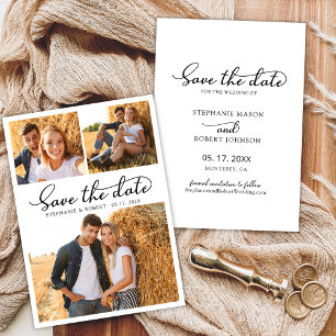 Reserve A Data Casamento de Colagem de Fotografias com Na moda Sc