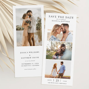 Reserve A Data Casamento de Colagem de Fotos Moderno e Elegante