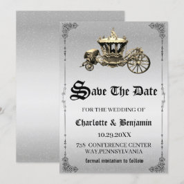 Reserve A Data Casamento de Conto de Fadas Vintage