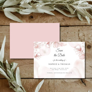 Reserve A Data Casamento de cor-de-água-rosa com orquídea