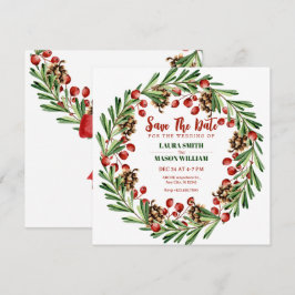 Reserve A Data Casamento de coroa de Natal