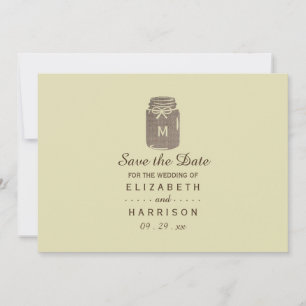 Reserve A Data Casamento de Country Burlap Mason Jar