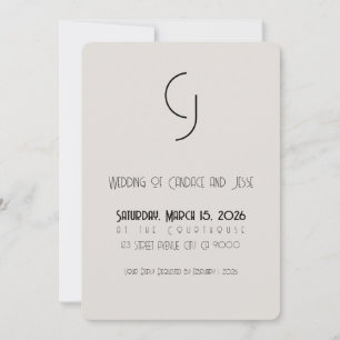 Reserve A Data Casamento de Deco de Arte Minimalista Salve a Data