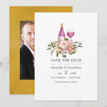 Casamento de Degustação de Vinho Floral Blush e Do