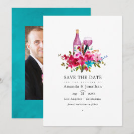 Reserve A Data Casamento de degustação de vinho floral Boho Chic 