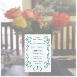 Reserve A Data Casamento de Design de Corda de Telas de Telas