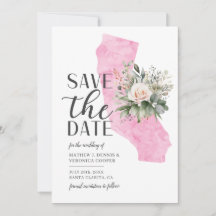 Casamento de Destino Califórnia Roteiro Aquarela
