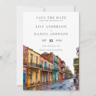Reserve A Data Casamento de Destino com Aquarela em New Orleans