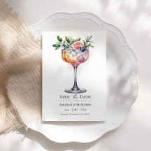 Casamento de Destino com Coquetel Rosa de Floral E