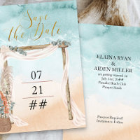 Casamento de Destino de Boho Beach Arbor