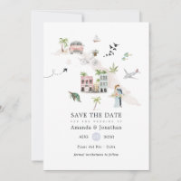 Casamento de Destino de Cuba Watercolor