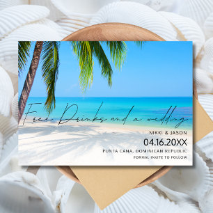 Reserve A Data Casamento de Destino de Praia de Bebidas Gratuitas