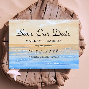 Reserve A Data Casamento de Destino de Praia de Verão