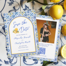 Casamento de Destino de Verão Italiano Código QR