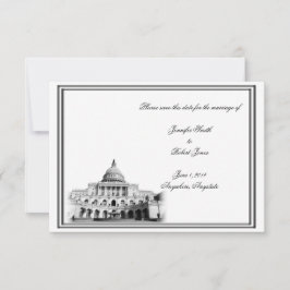 Reserve A Data Casamento de Destino de Washington DC Salvar a Dat