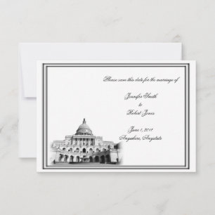 Reserve A Data Casamento de Destino de Washington DC Salvar a Dat