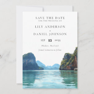 Reserve A Data Casamento de Destino em Aquarela em Phuket Tailând