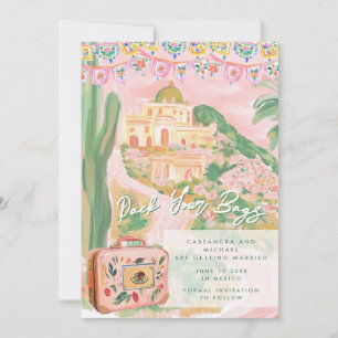 Reserve A Data Casamento de Destino em Cidade Mexicana Rosa